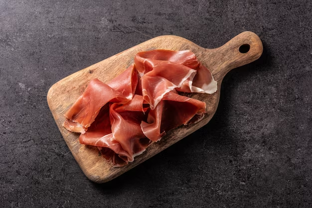 Bacon on a Wooden Board