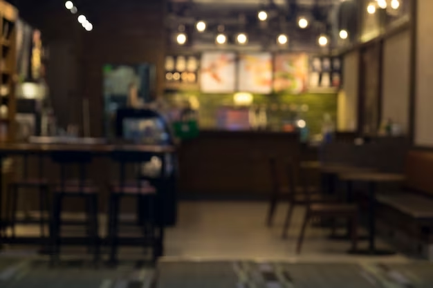 Blurry image of a pub